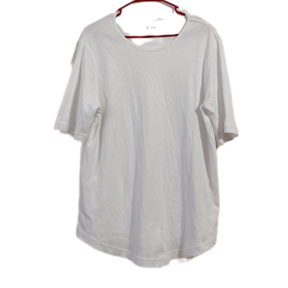Blair White Short Sleeve Tee with Relaxed Fit‎